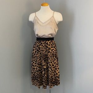 Cheetah midi skirt